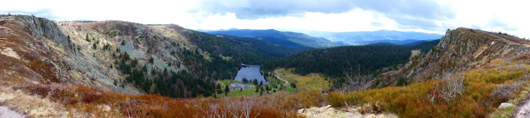 Lac du Forlet – vue du gazon de Faîte (Vosges)